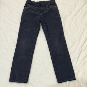 Boys size 14 Dark Gray Corduroy Pants-light FADE at knees